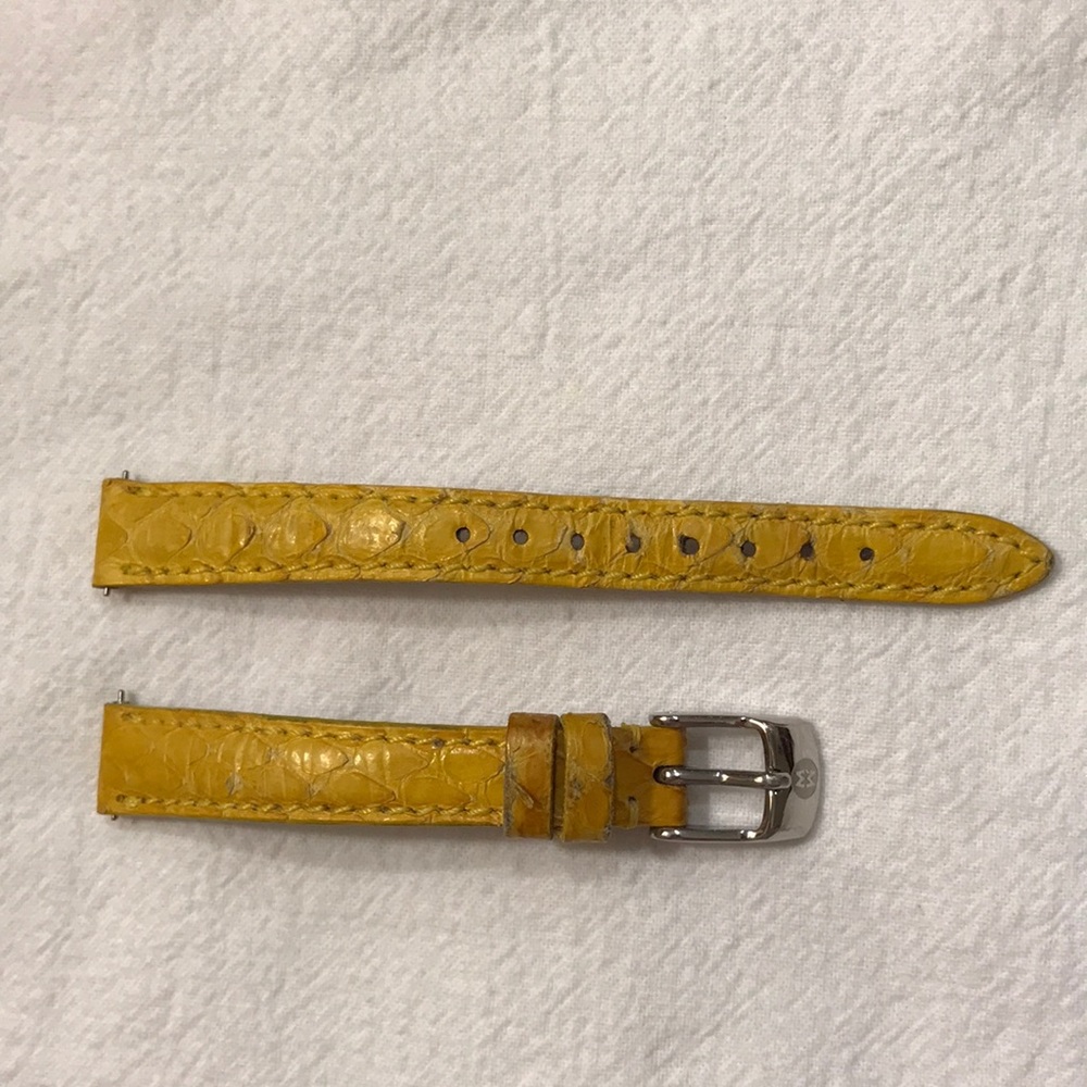 Michele Watch Band Genuine Snakeskin 12mm